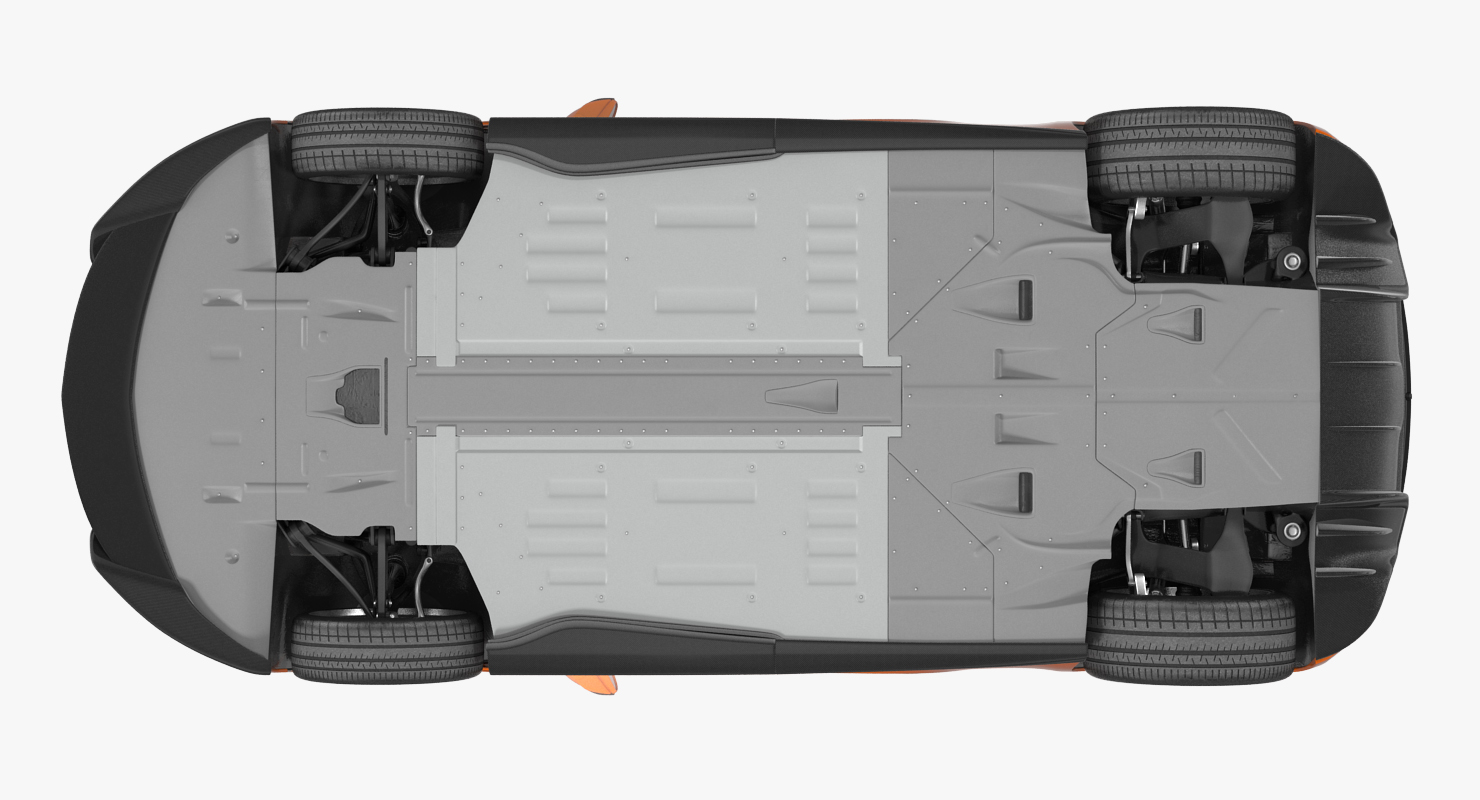 3D model Sports Car McLaren 570GT 2017 Simple Interior