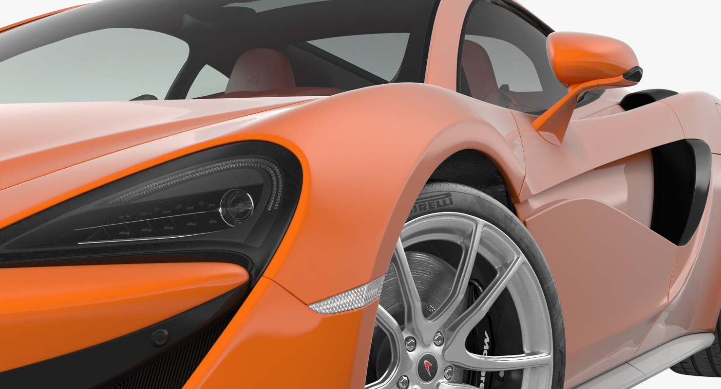 3D model Sports Car McLaren 570GT 2017 Simple Interior