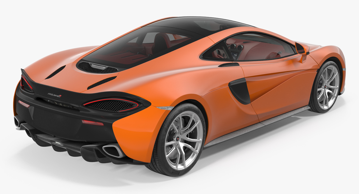 3D model Sports Car McLaren 570GT 2017 Simple Interior