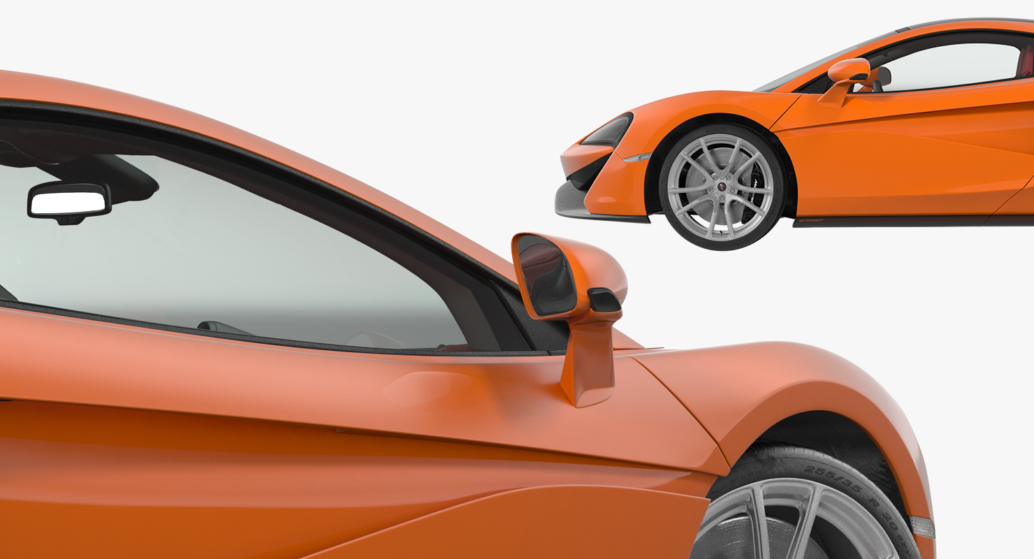 3D model Sports Car McLaren 570GT 2017 Simple Interior