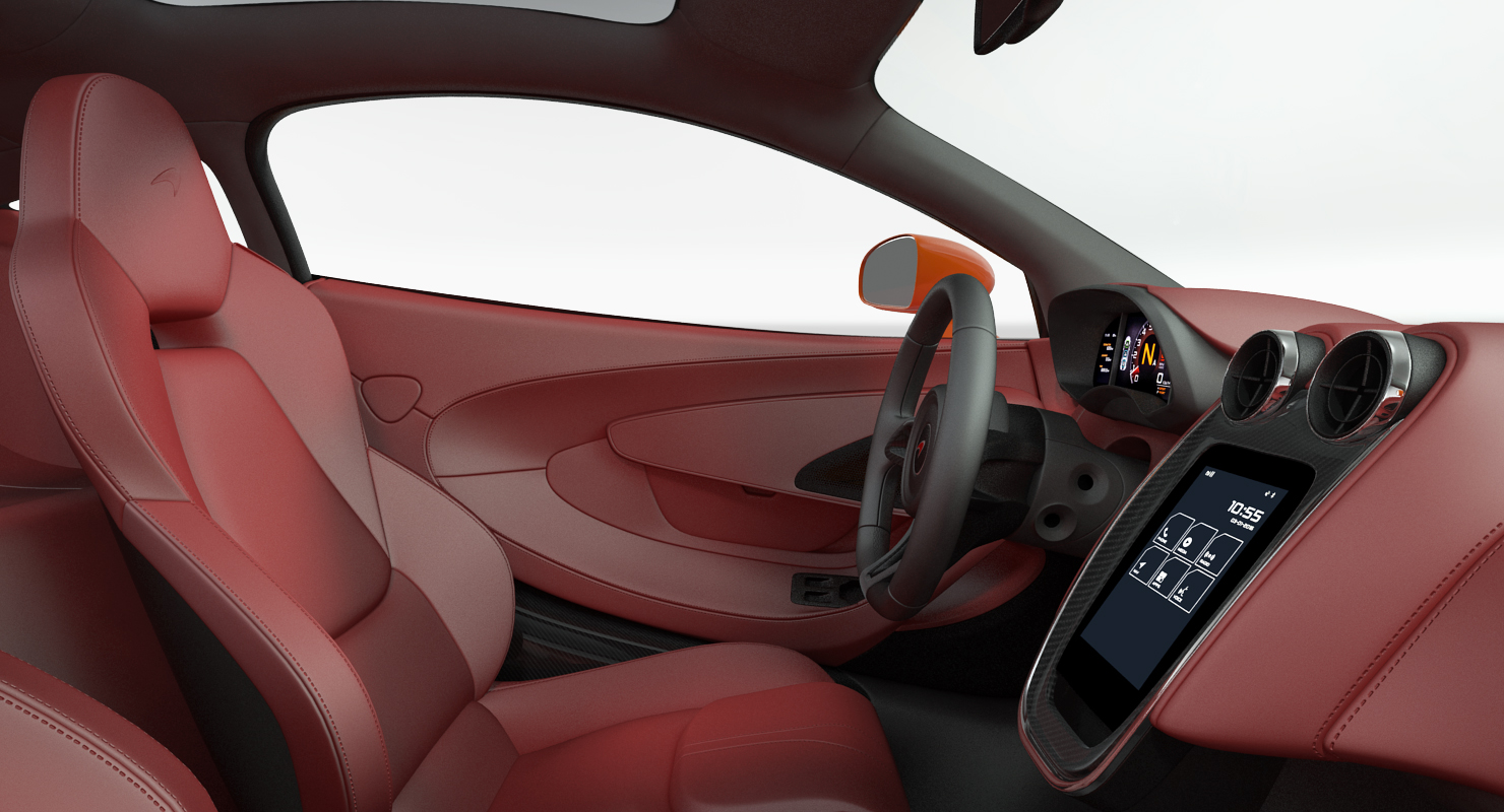 3D model Sports Car McLaren 570GT 2017 Simple Interior