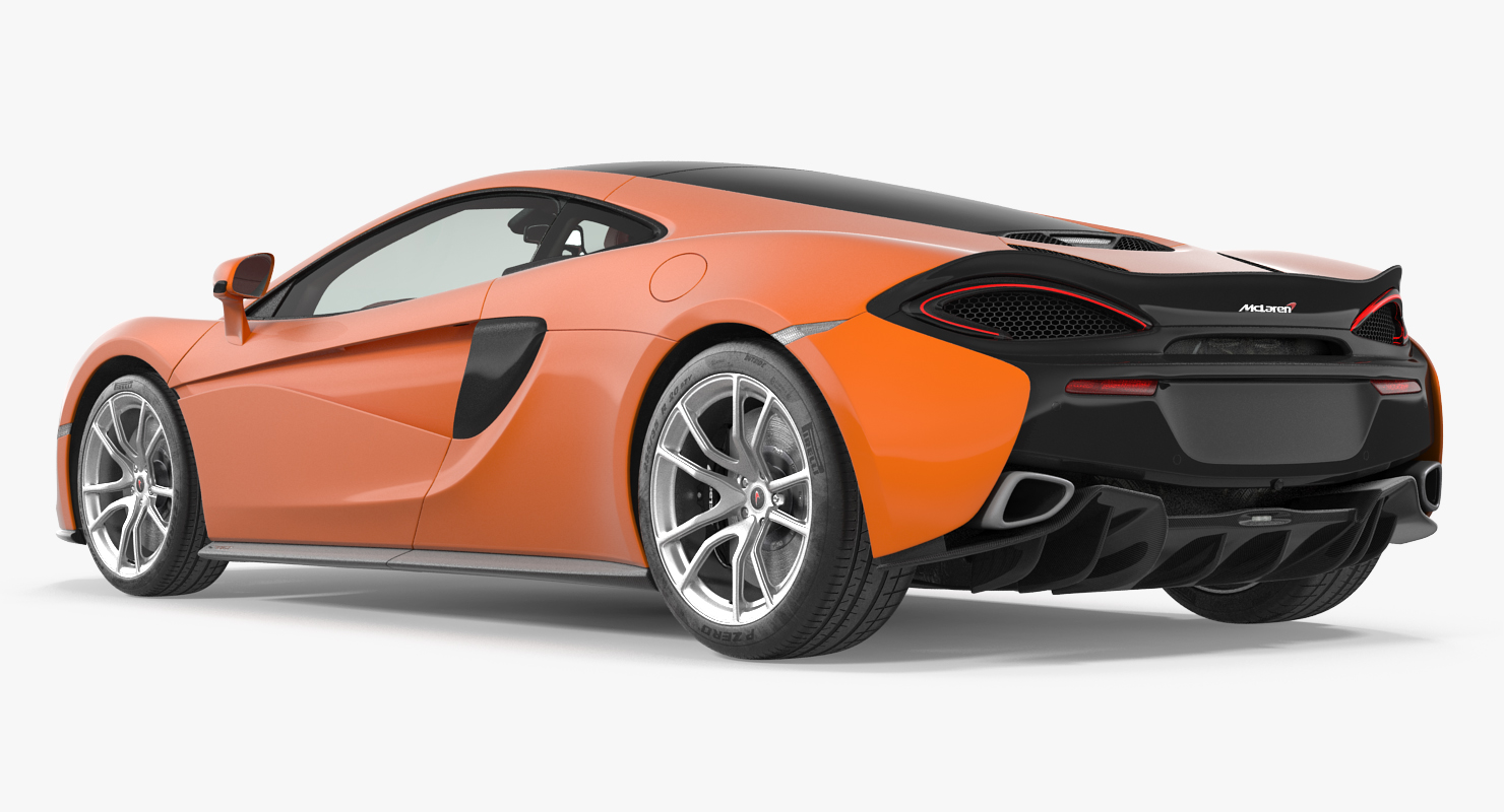 3D model Sports Car McLaren 570GT 2017 Simple Interior