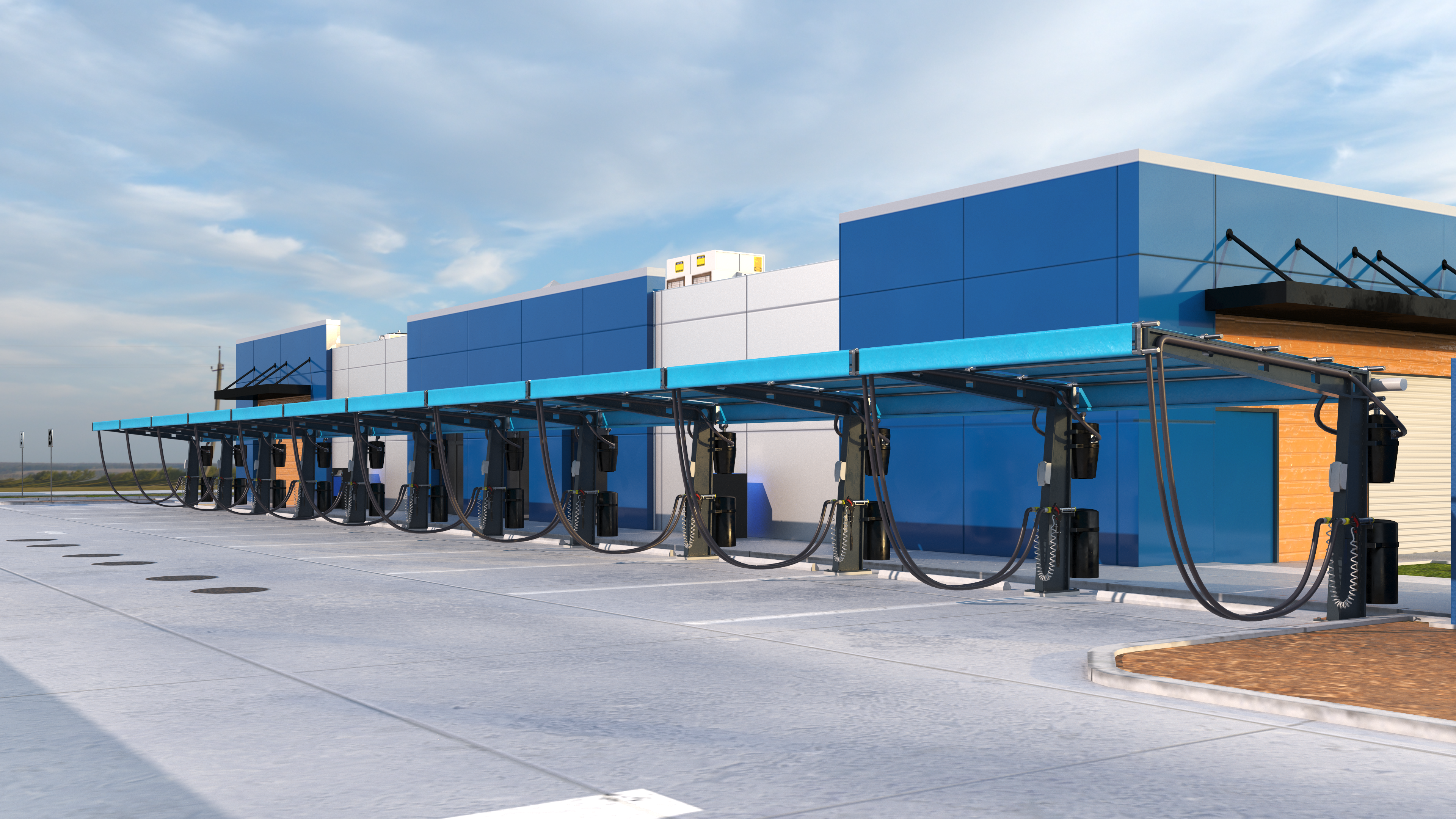 Blue Car Wash Building, view 6