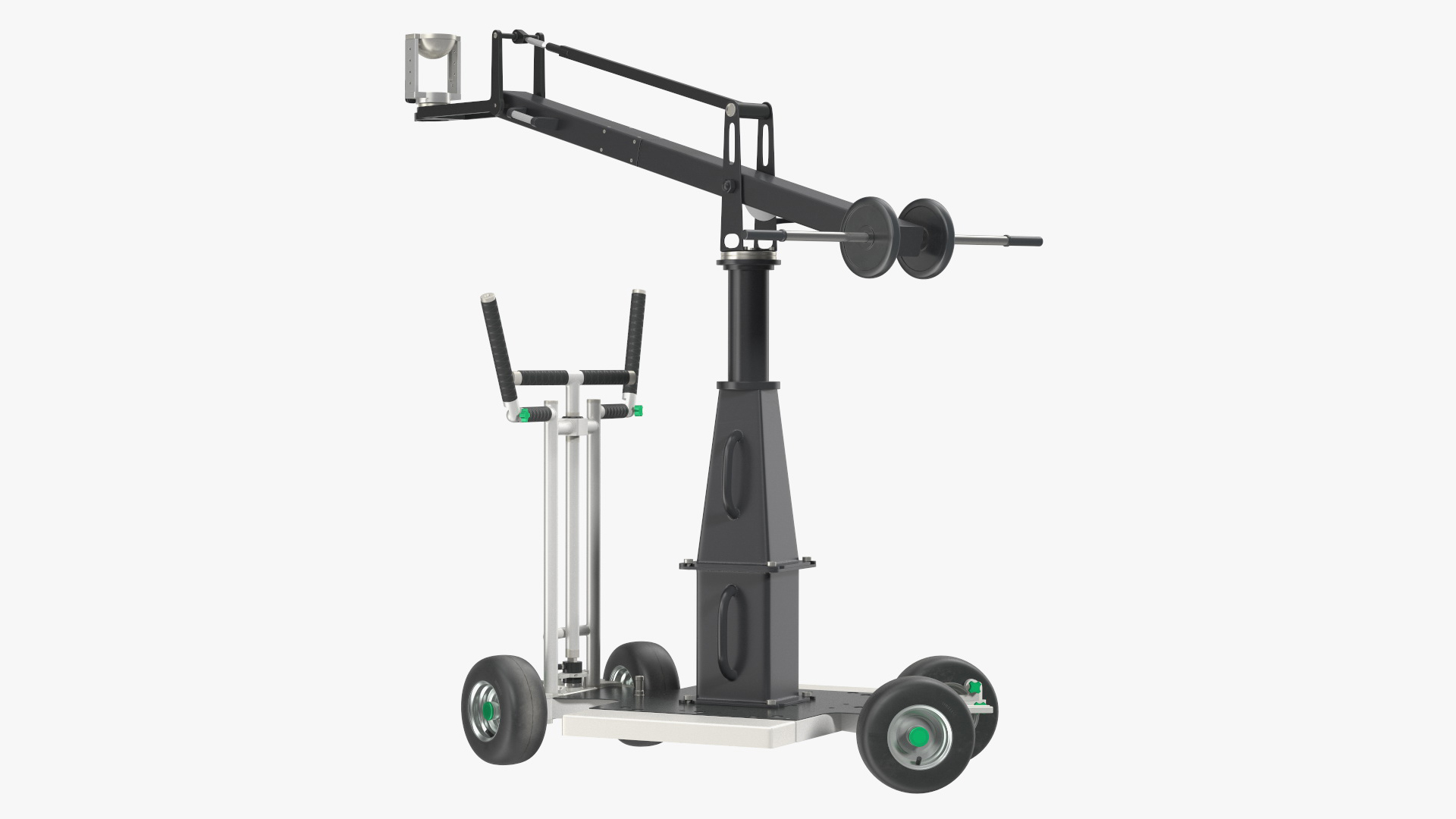 3D Dolly 4x4 with Mini Crane Rigged for Modo
