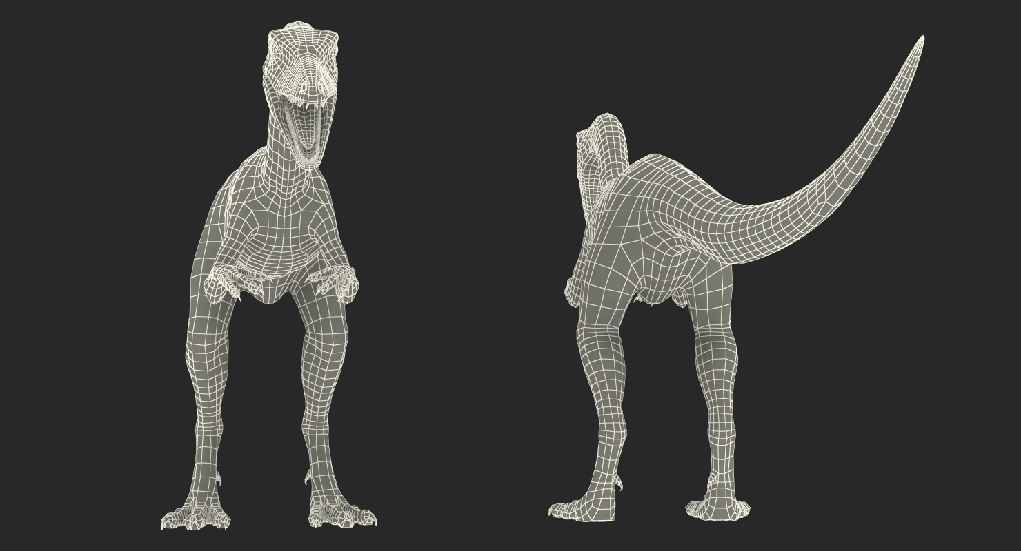 Compsognathus Carnivorous Dinosaur 3D model