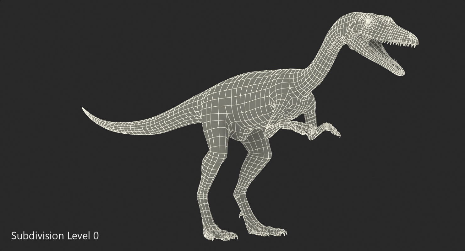 Compsognathus Carnivorous Dinosaur 3D model