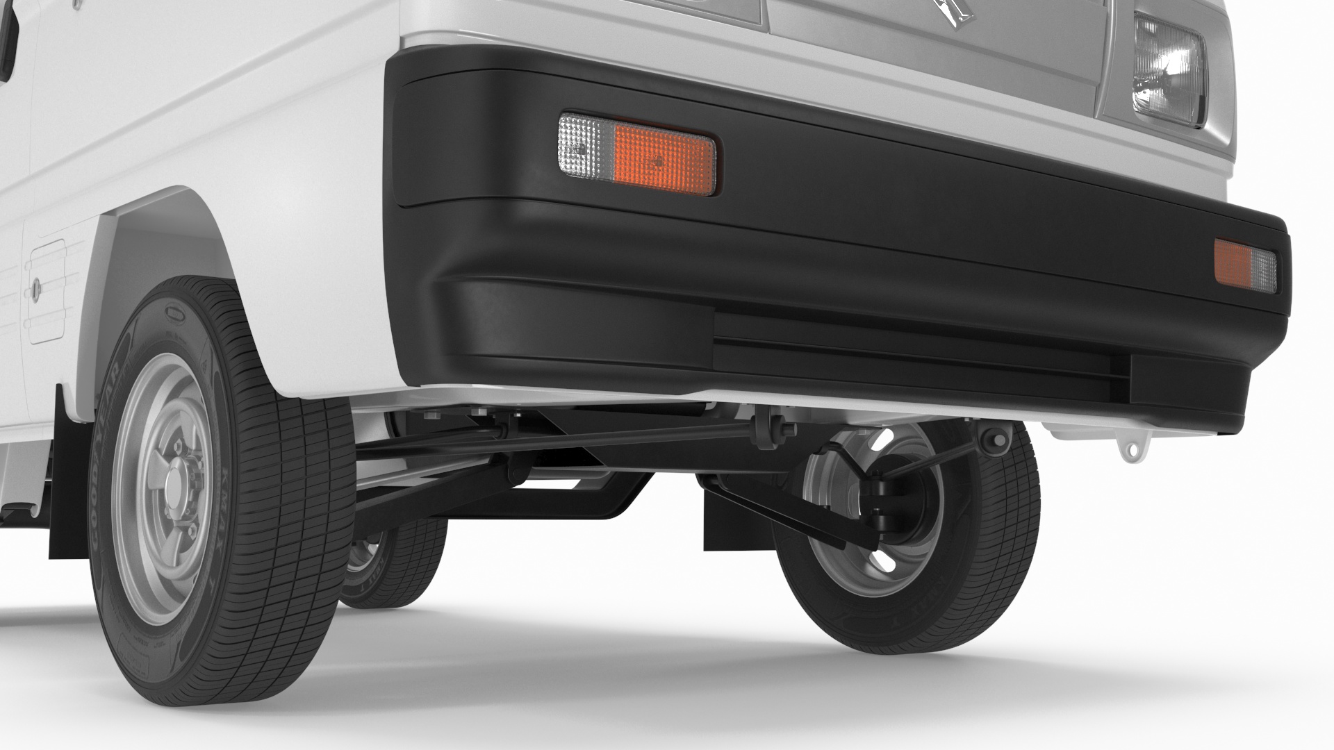 3D Suzuki Super Carry Van White model