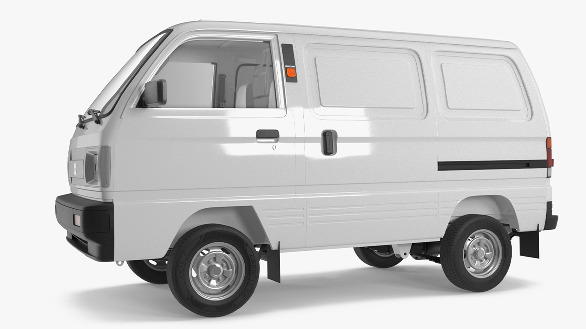 3D Suzuki Super Carry Van White model