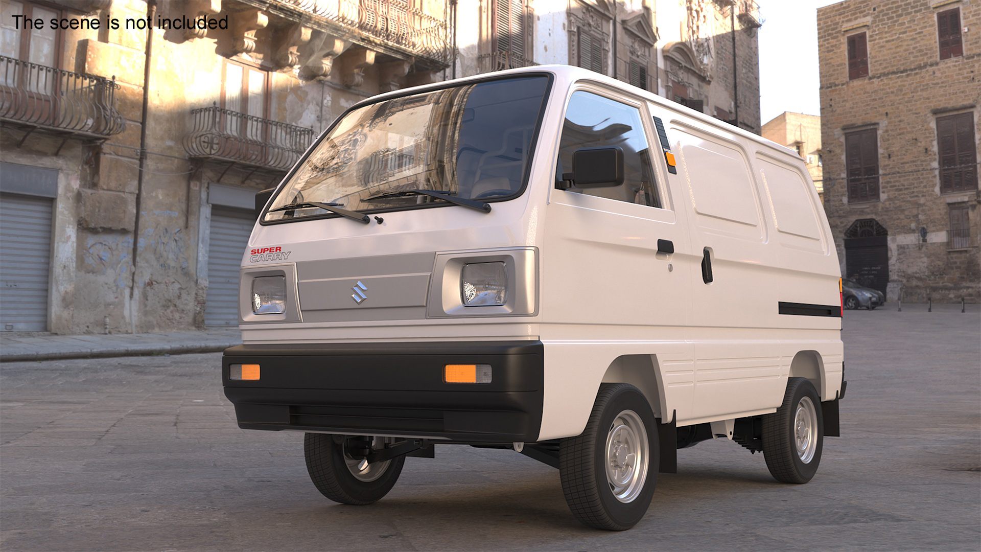 3D Suzuki Super Carry Van White model