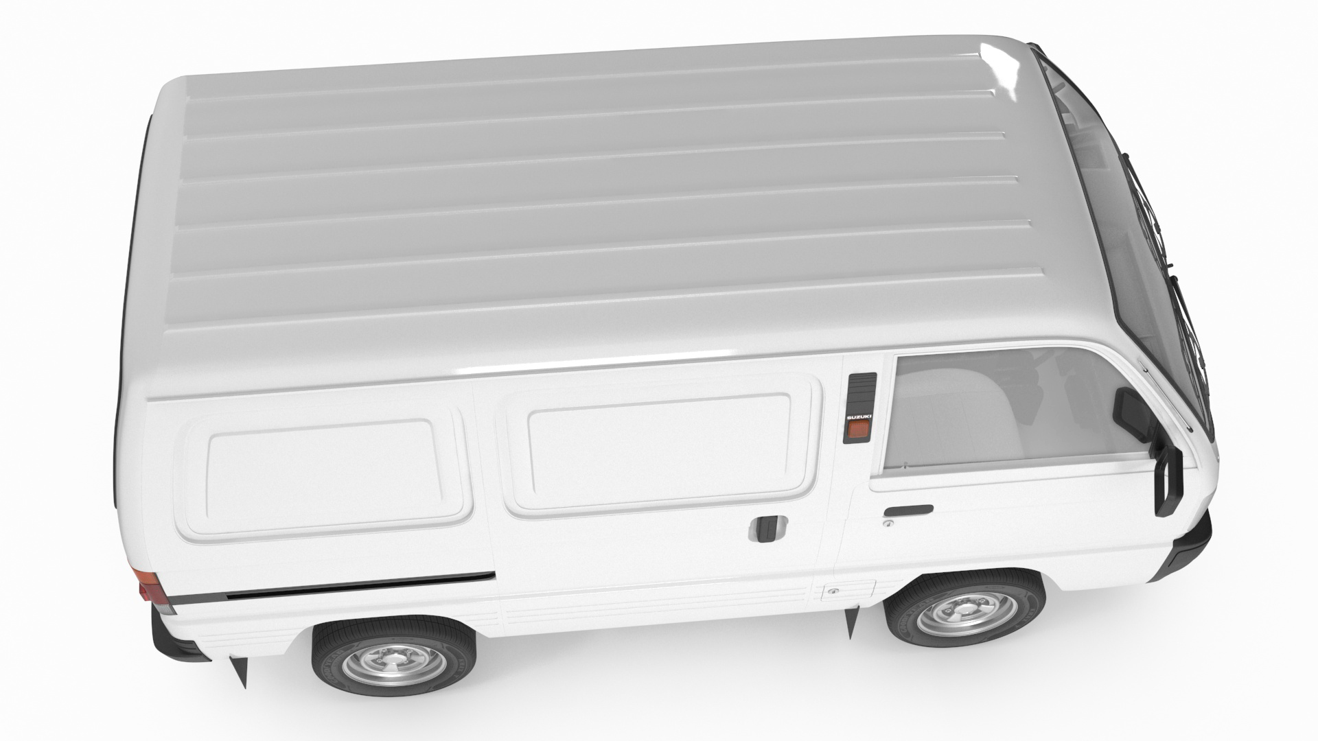 3D Suzuki Super Carry Van White model
