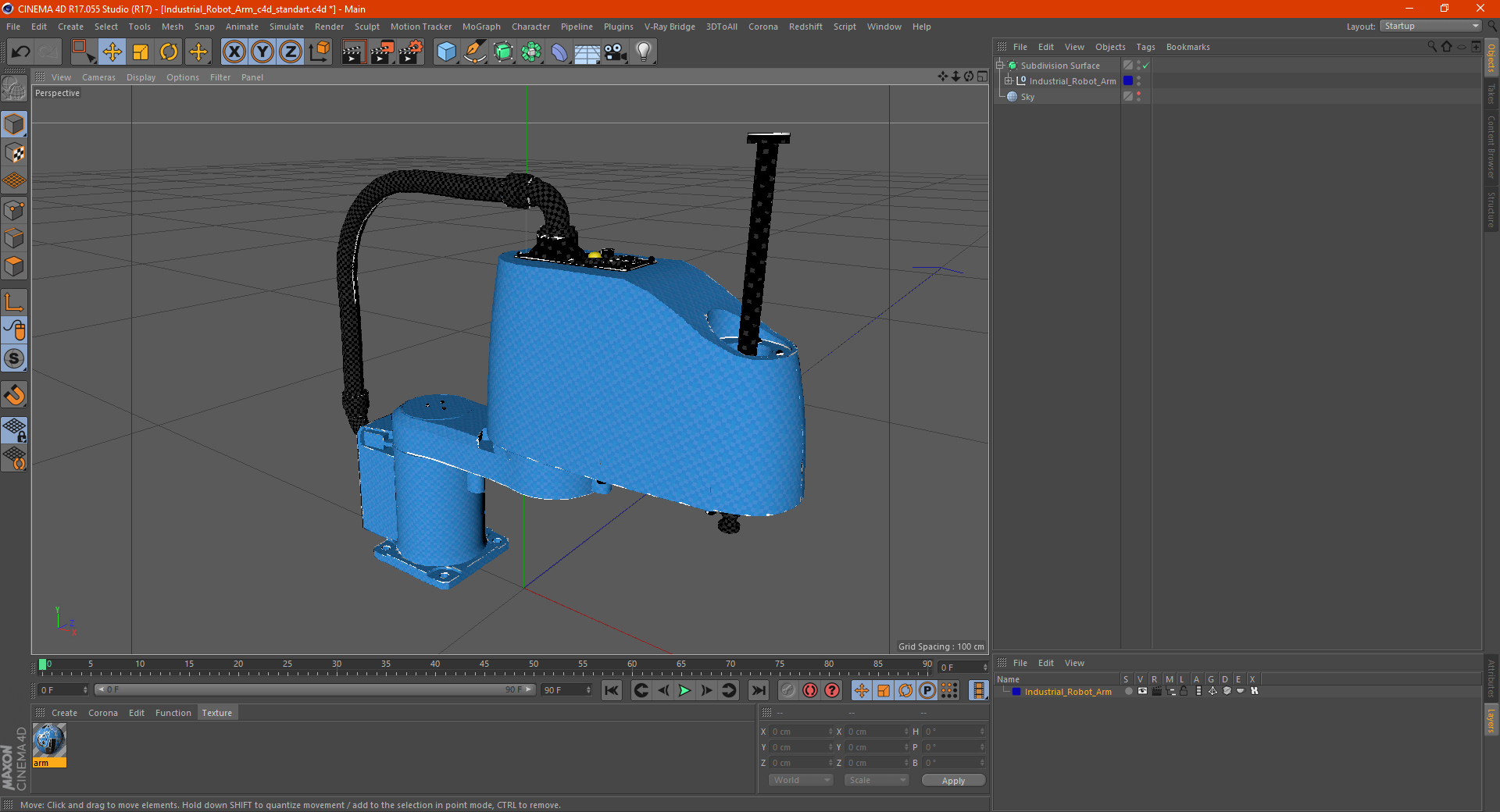 3D model Industrial Robot Arm