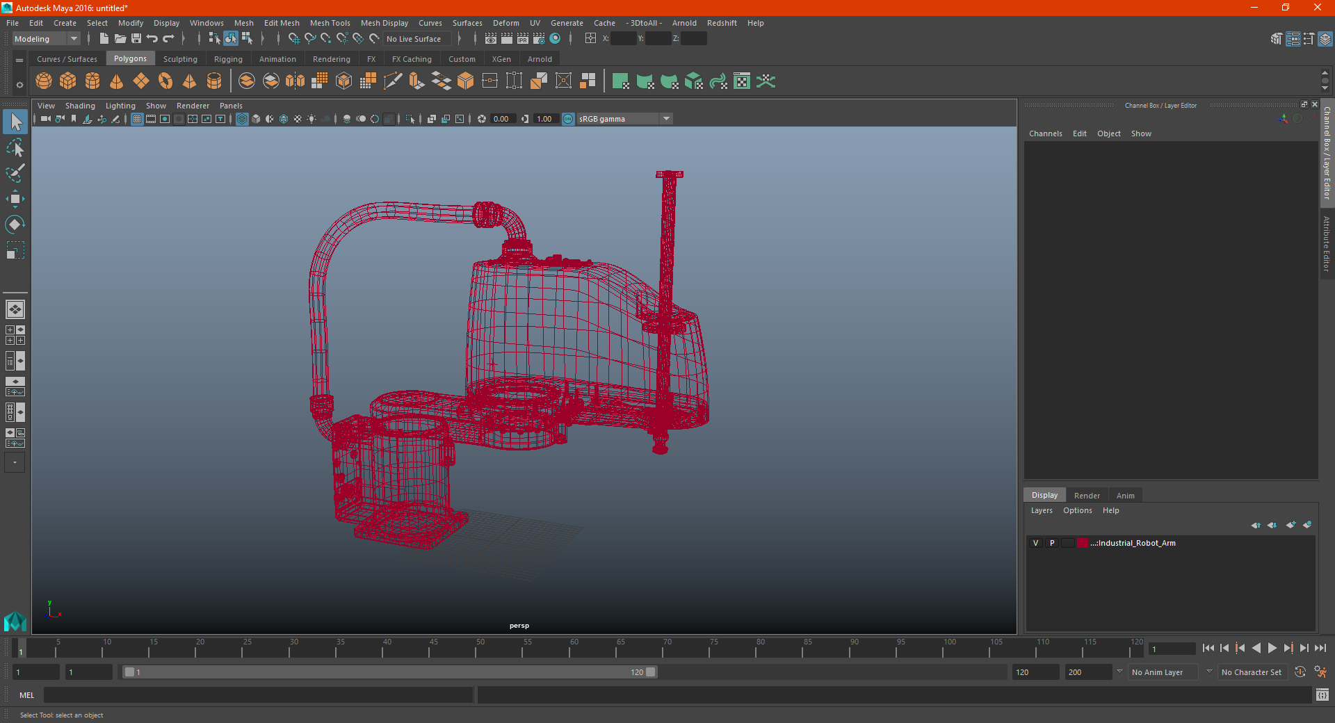 3D model Industrial Robot Arm