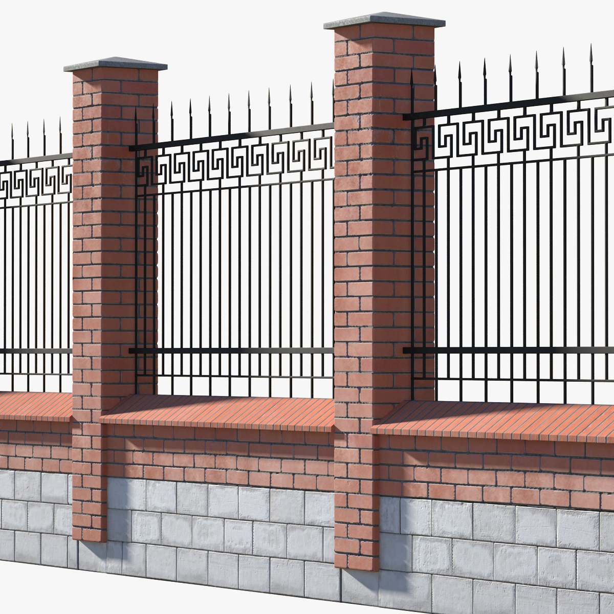 Brick Fence, view 3