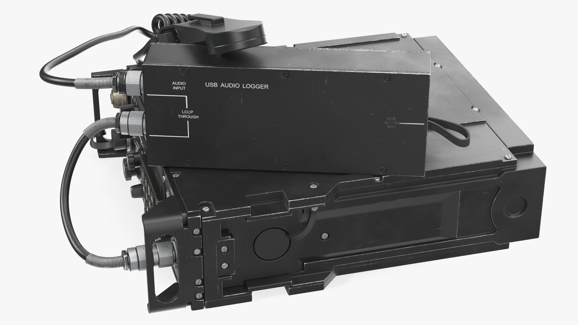3D Black Military Radio Station model