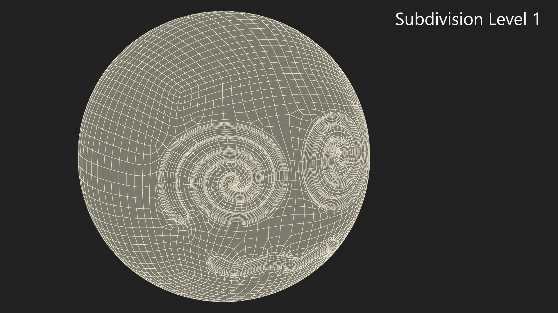 Emoji Spiral Eyes Face 3D