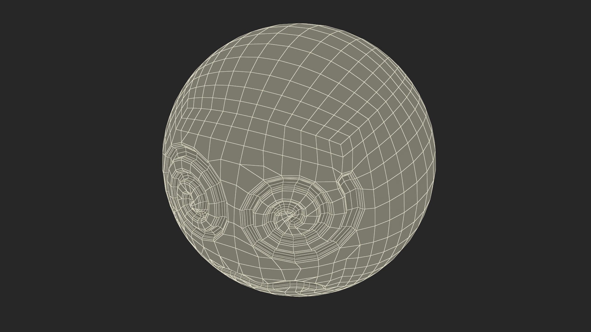 Emoji Spiral Eyes Face 3D