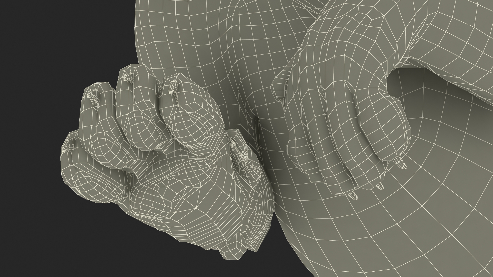 3D model Leopard Cub Sneaking Pose
