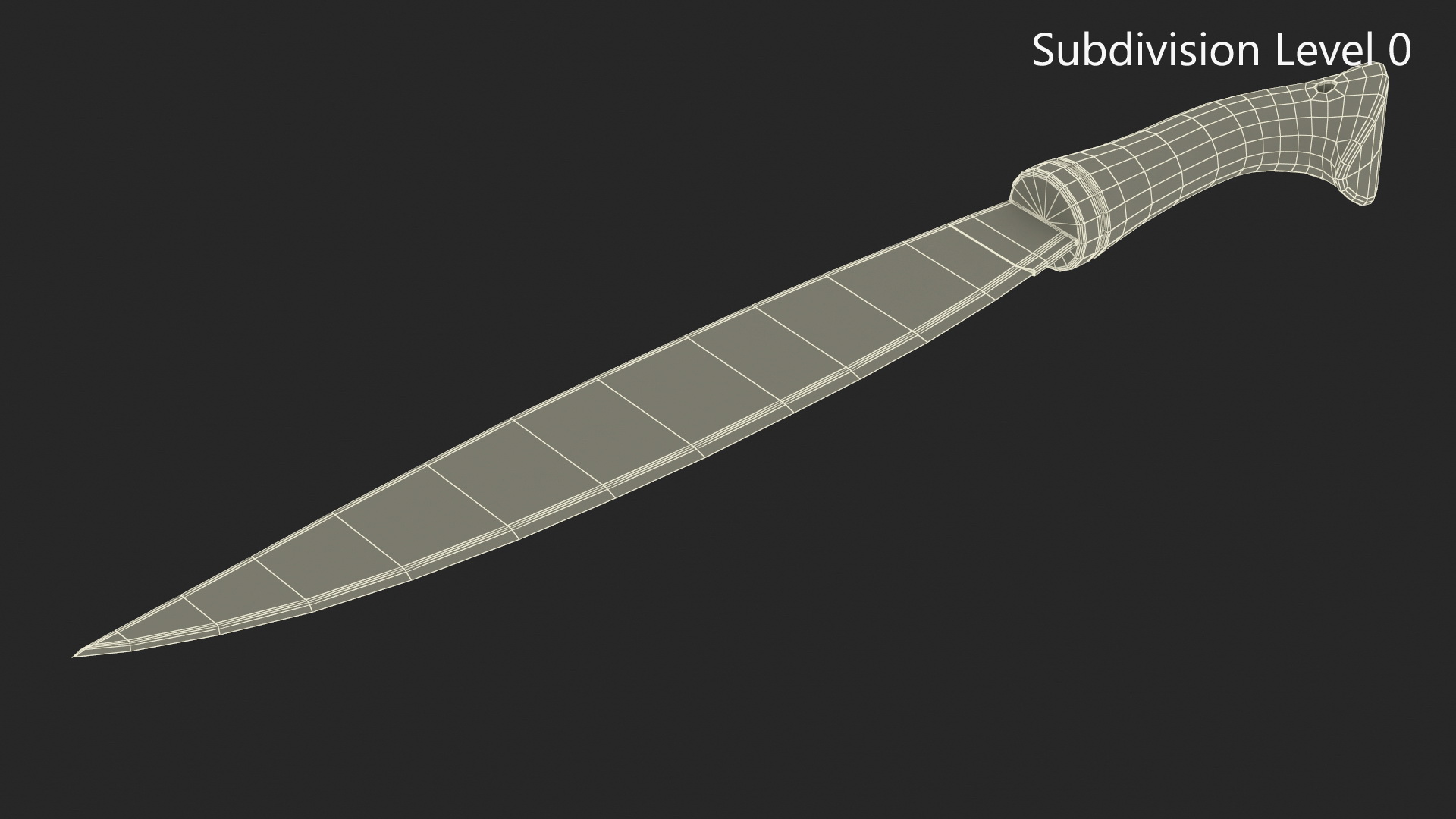 3D model Machete Knife Barong