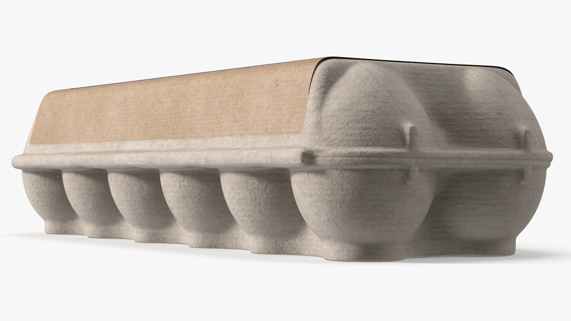 Molded Fiber Dozen Egg Carton Gray, view 4