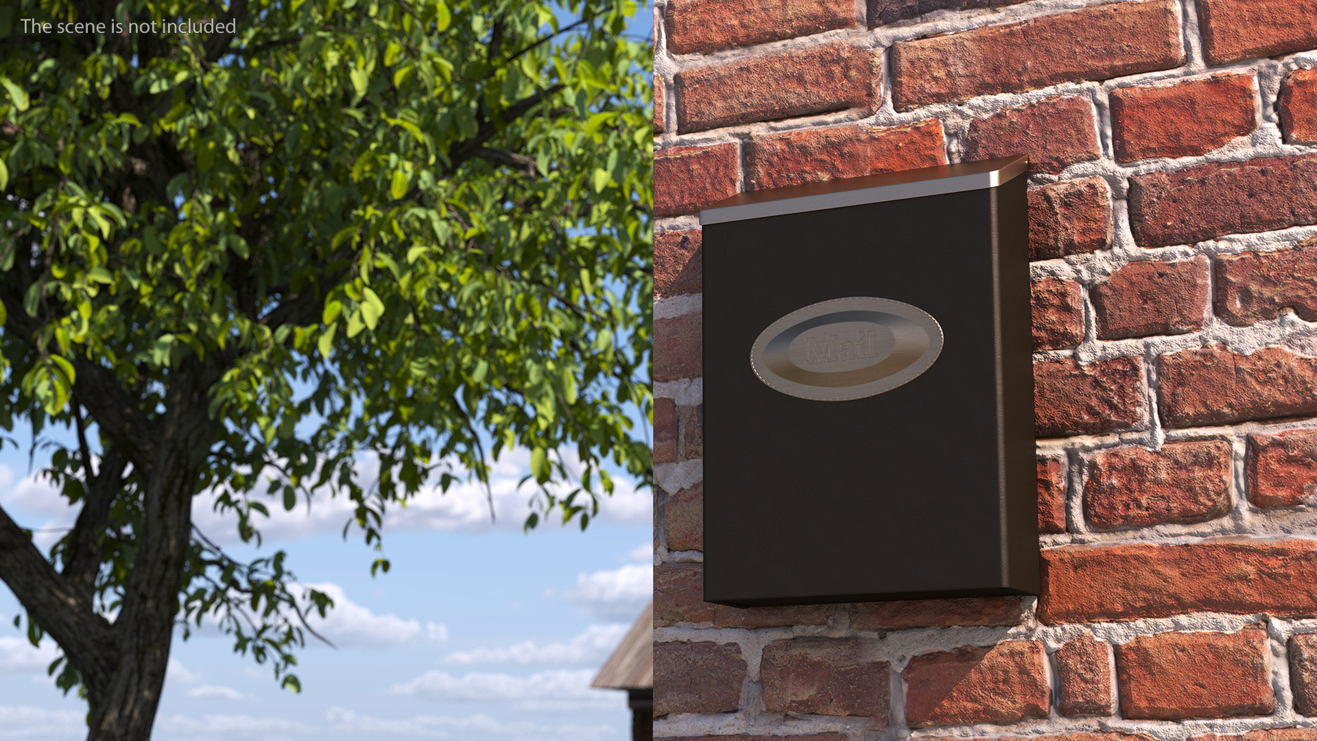 3D Wall Mount Locking Mailbox