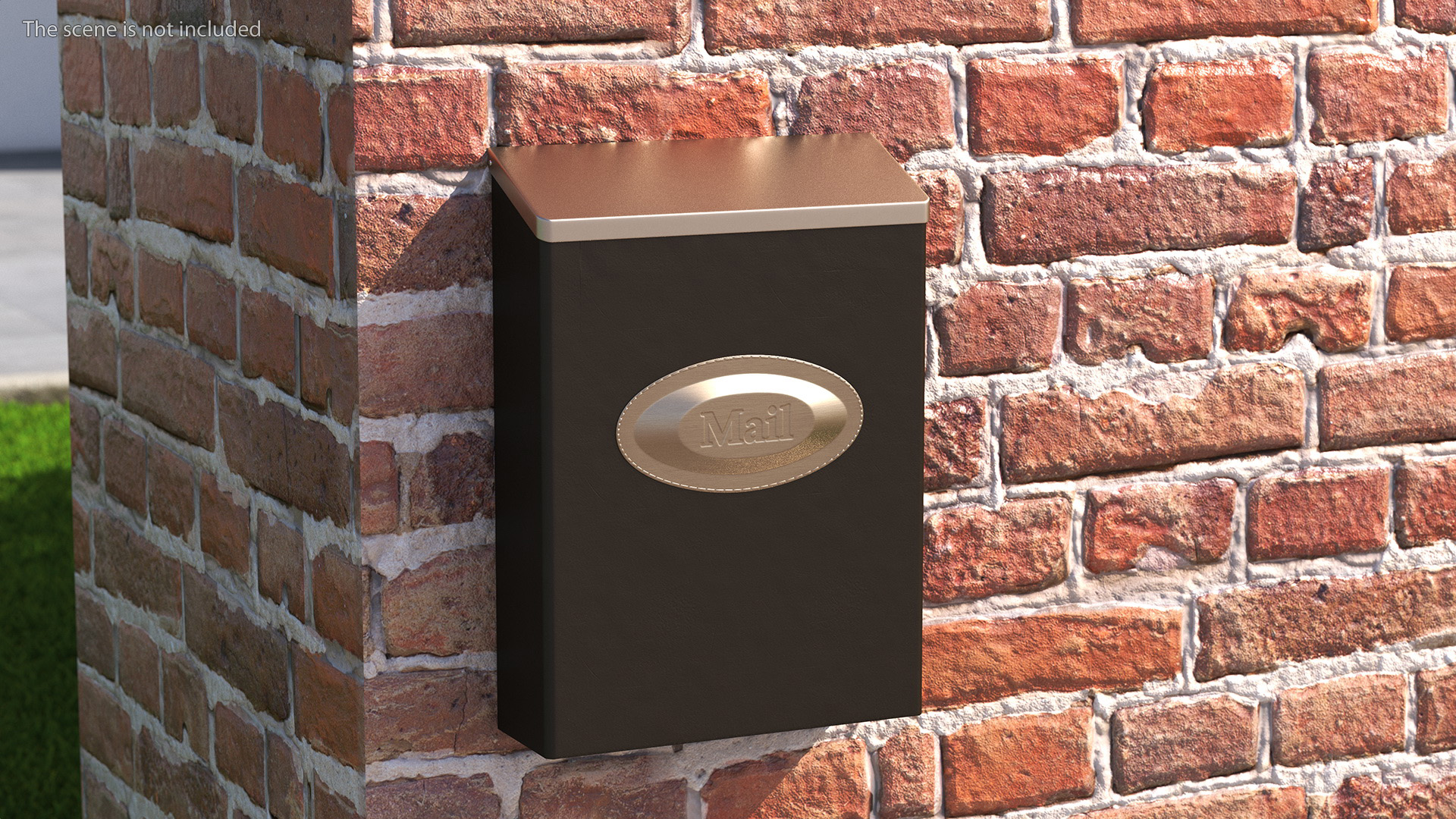 3D Wall Mount Locking Mailbox