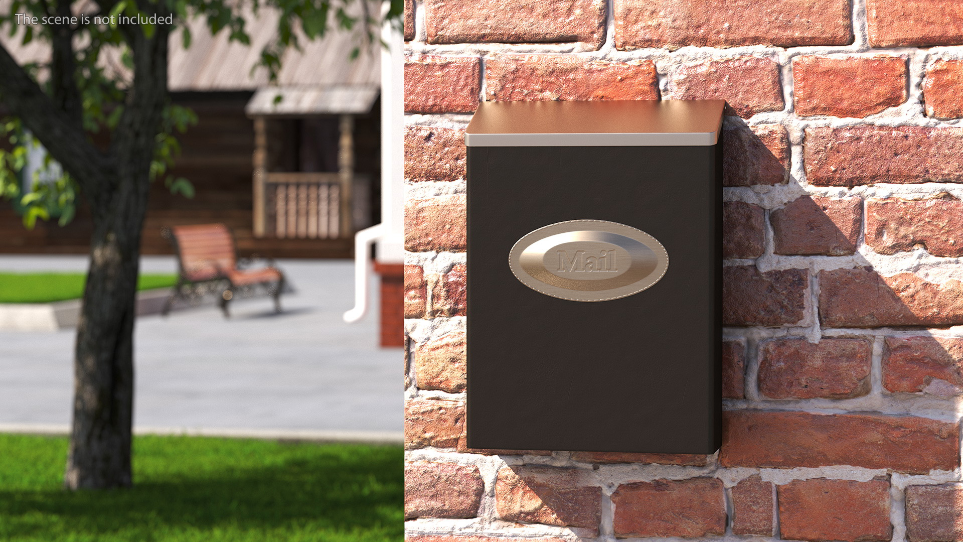 3D Wall Mount Locking Mailbox