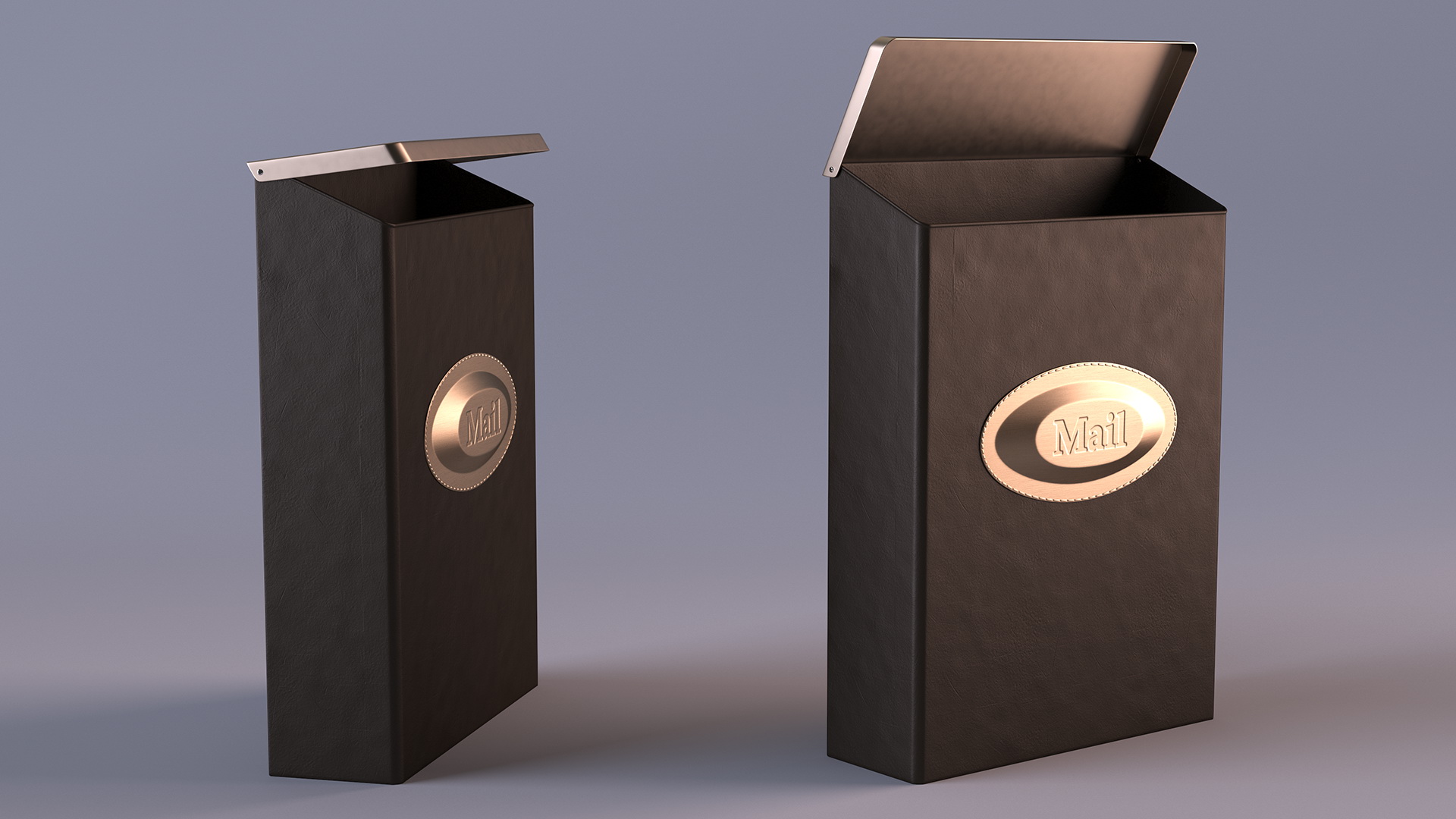 3D Wall Mount Locking Mailbox