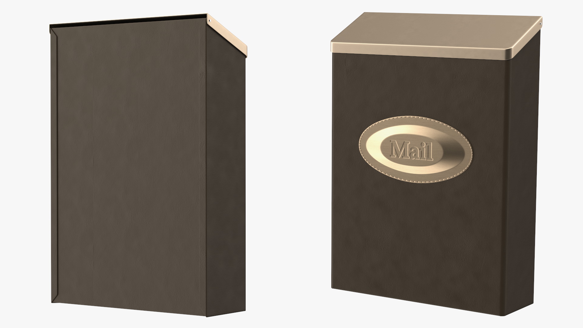 3D Wall Mount Locking Mailbox