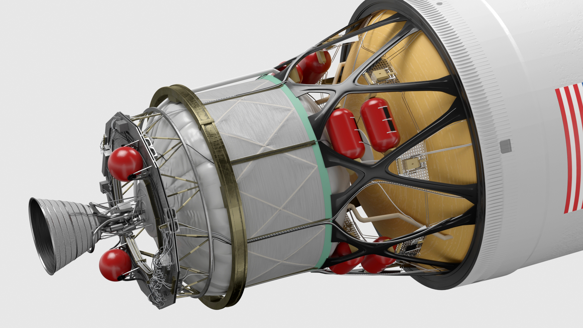 Nasa ICPS Interim Cryogenic Propulsion Stage 3D model