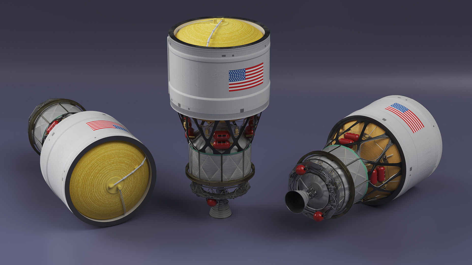 Nasa ICPS Interim Cryogenic Propulsion Stage 3D model