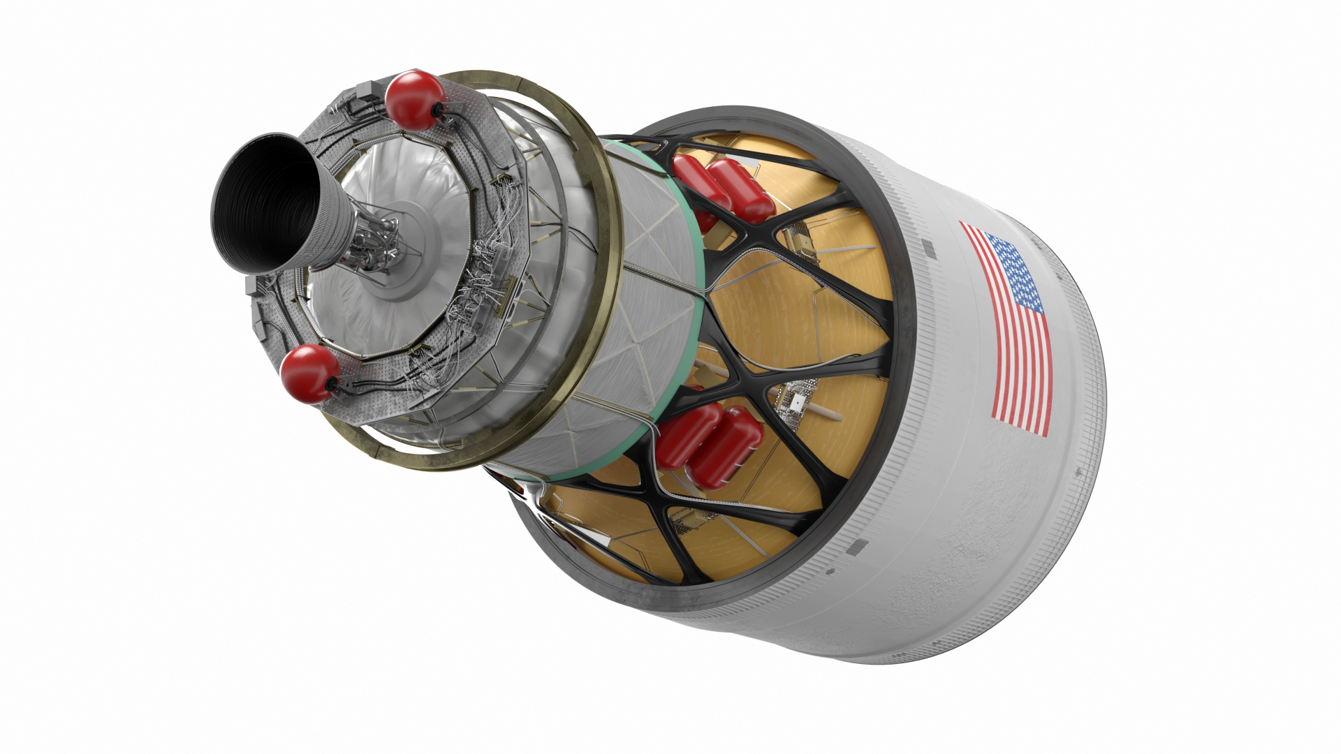 Nasa ICPS Interim Cryogenic Propulsion Stage 3D model