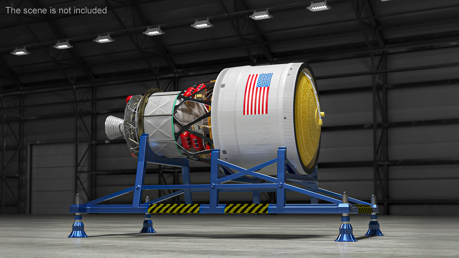 Nasa ICPS Interim Cryogenic Propulsion Stage 3D model