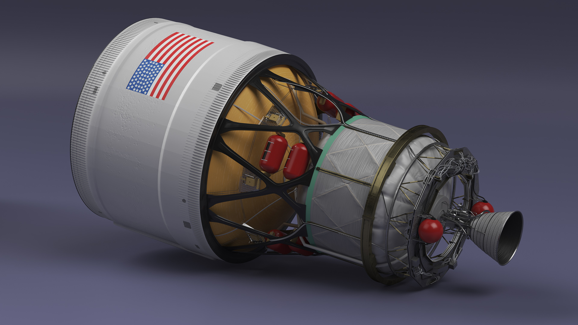 Nasa ICPS Interim Cryogenic Propulsion Stage 3D model