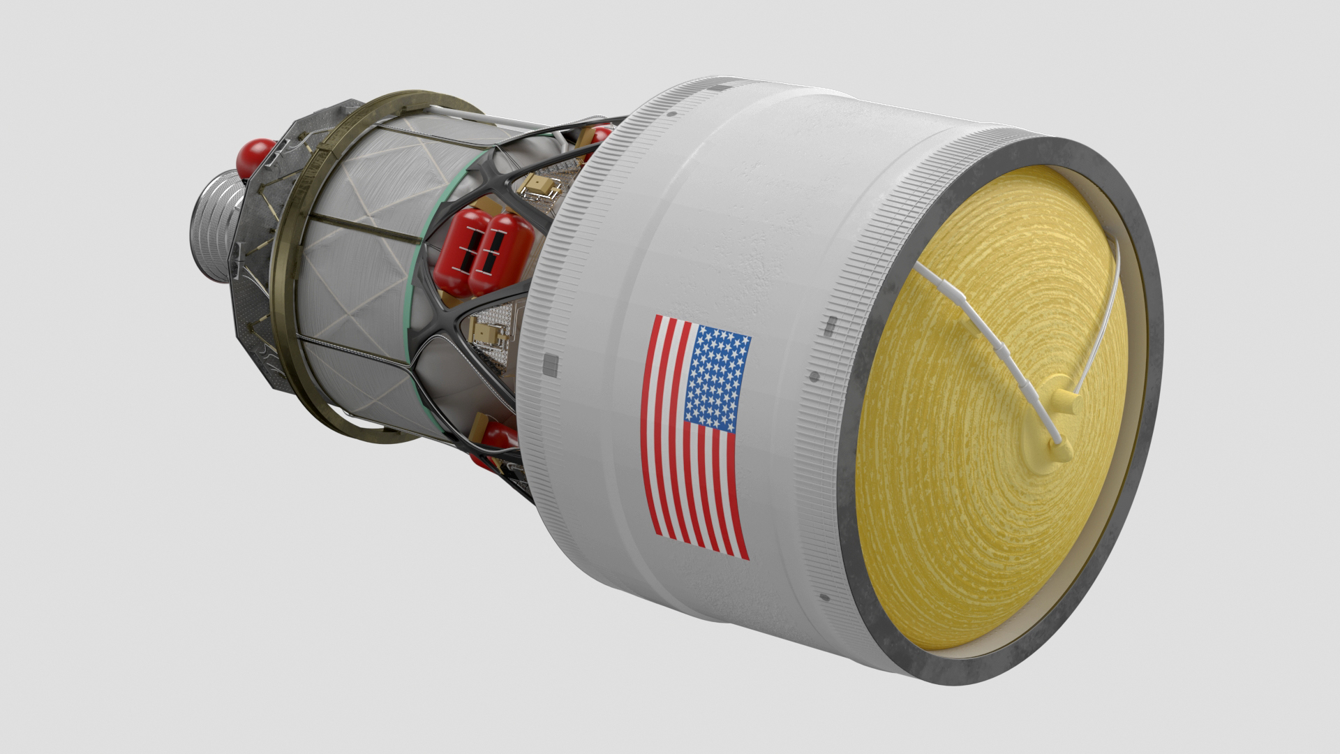 Nasa ICPS Interim Cryogenic Propulsion Stage 3D model