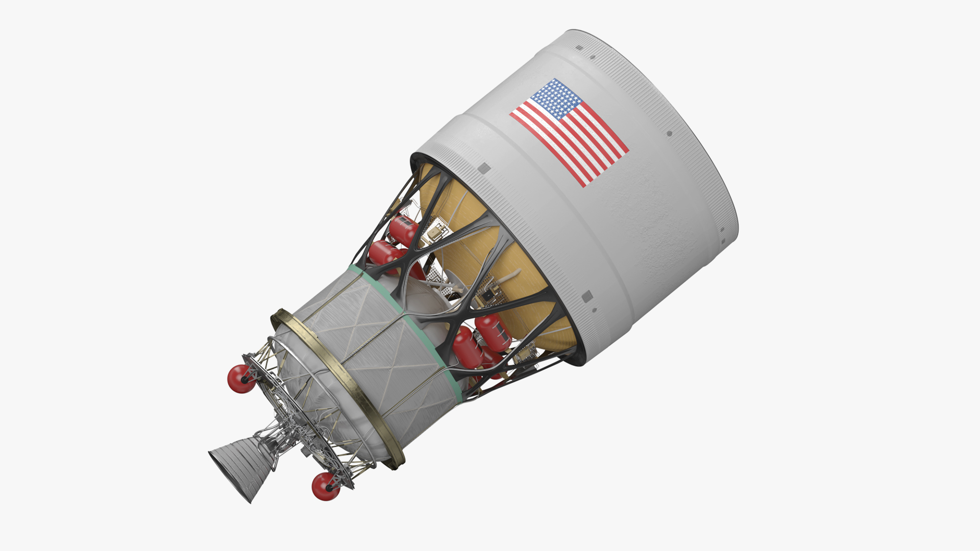 Nasa ICPS Interim Cryogenic Propulsion Stage 3D model