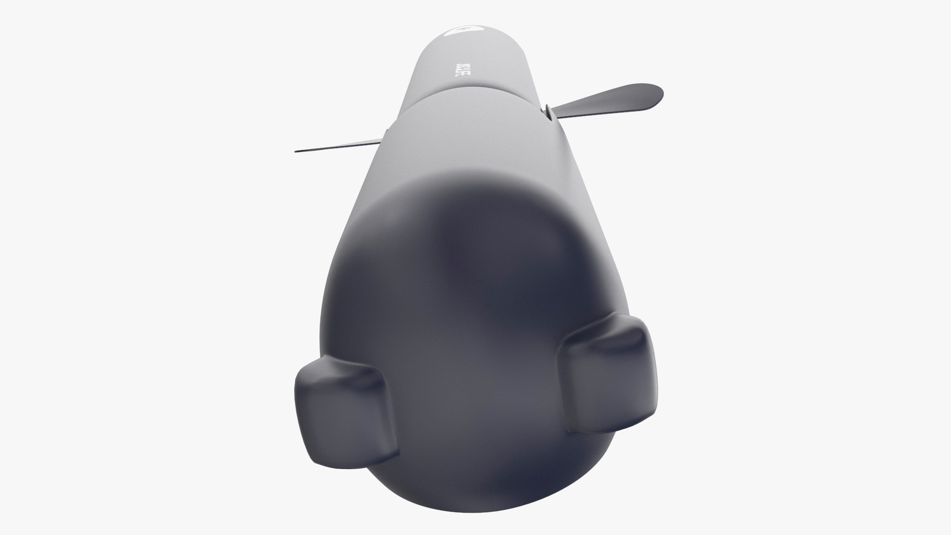 Handheld Mini Fan Blue 3D