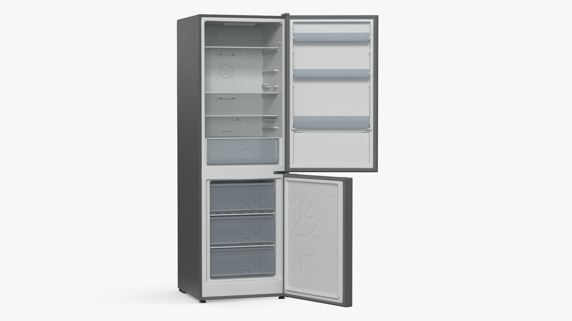 3D Fridge Candy CCRN 6180S Gray model