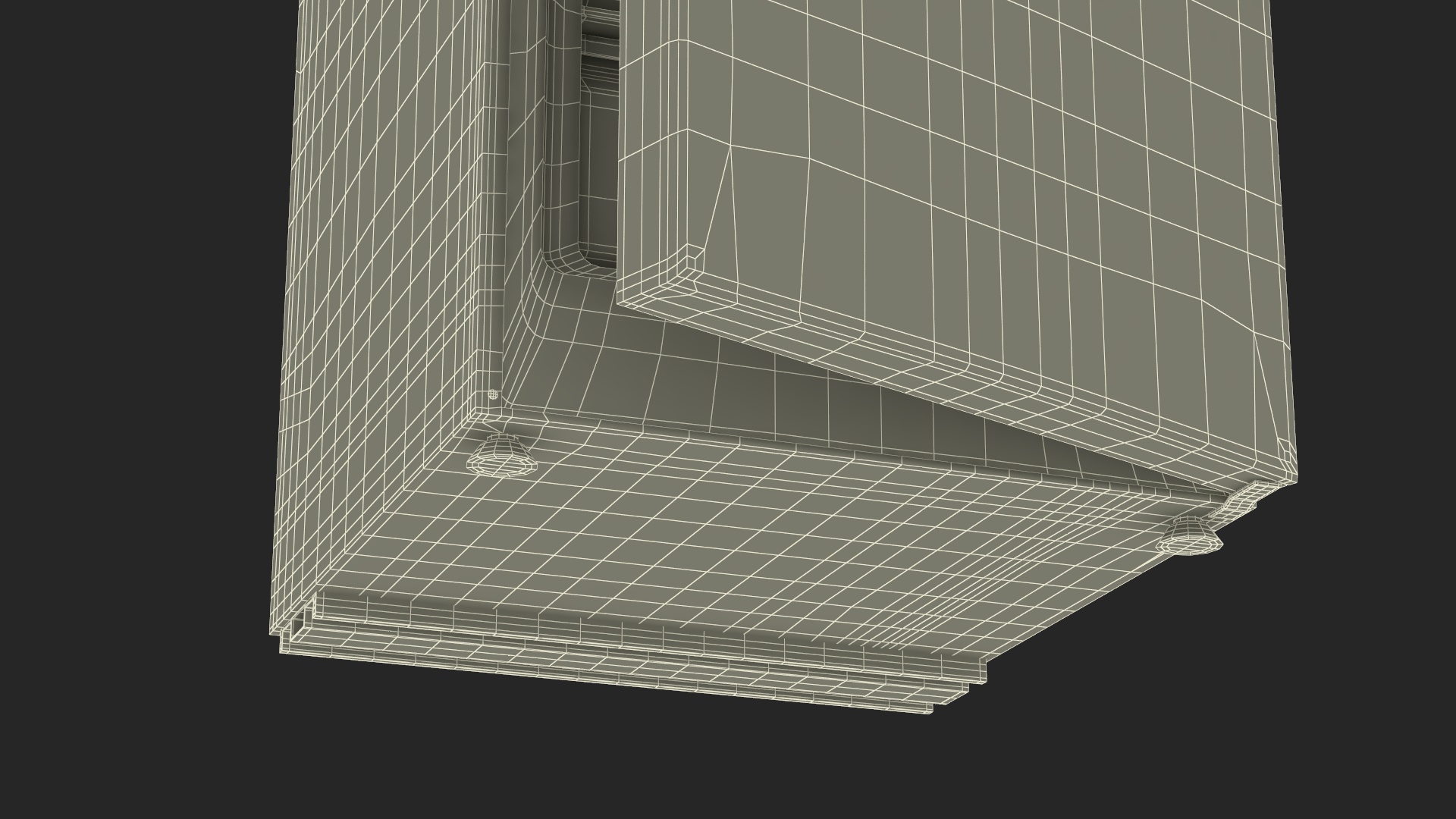 3D Fridge Candy CCRN 6180S Gray model