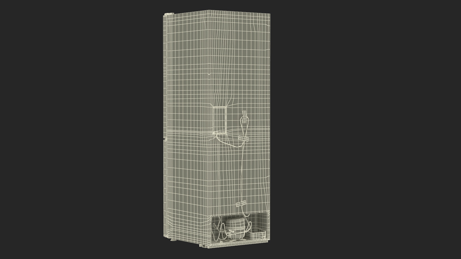 3D Fridge Candy CCRN 6180S Gray model