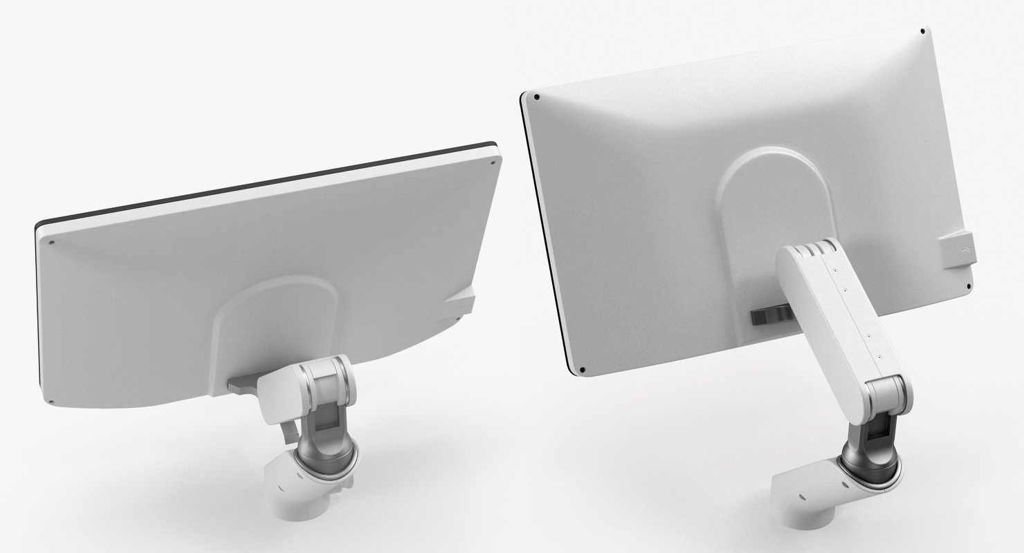 Rotary Medical Monitor Rigged 3D model