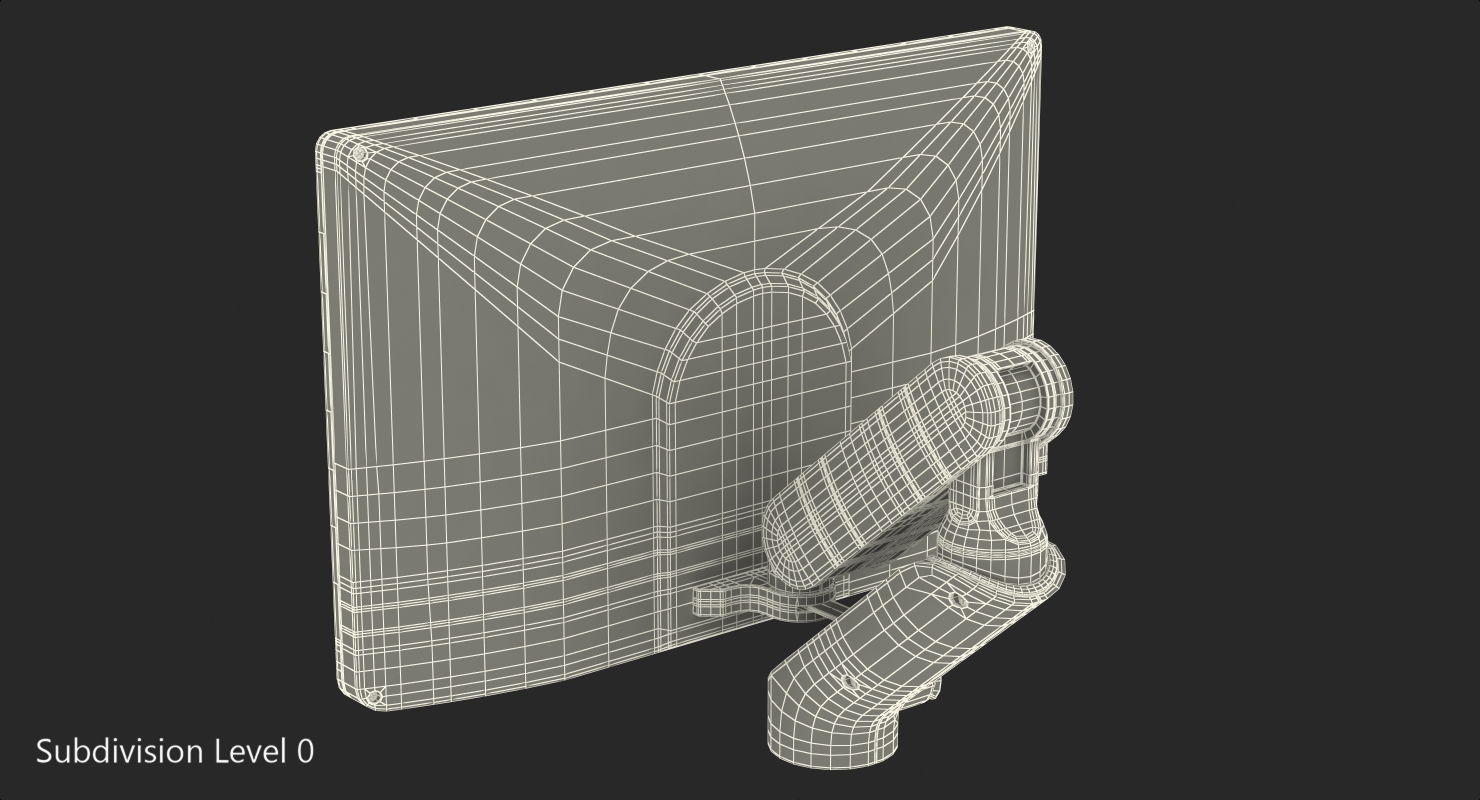 Rotary Medical Monitor Rigged 3D model