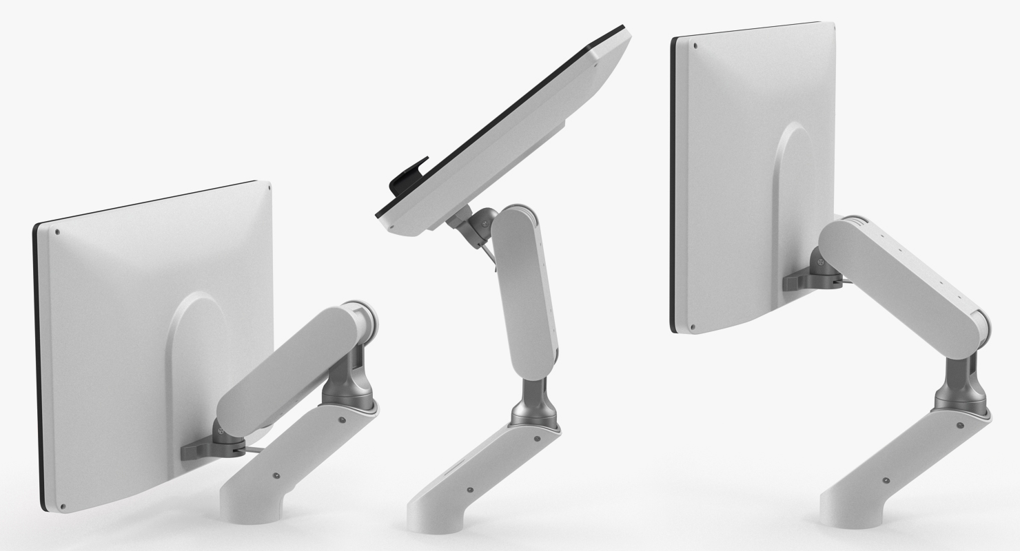 Rotary Medical Monitor Rigged 3D model