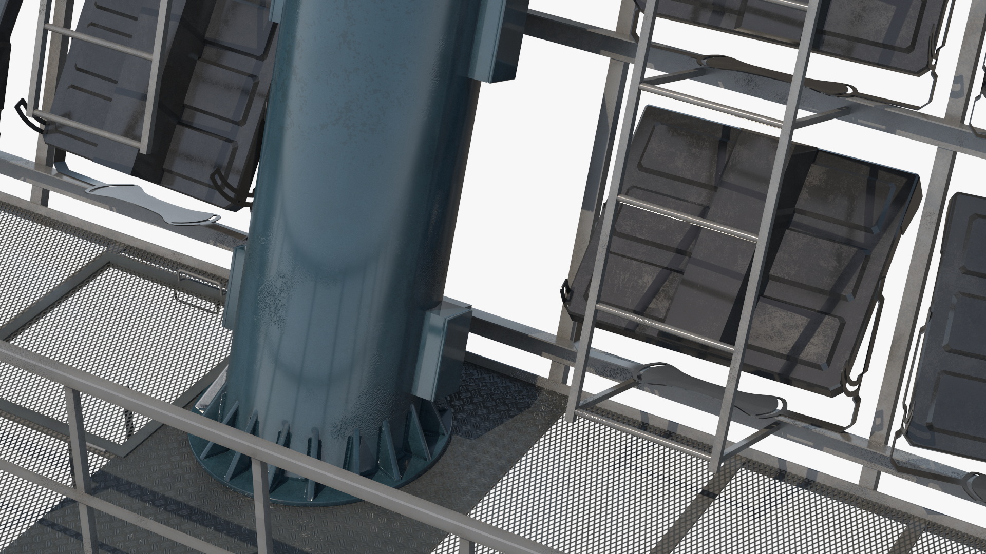 Sports Lighting Tower on Foundation Simplified - view 8