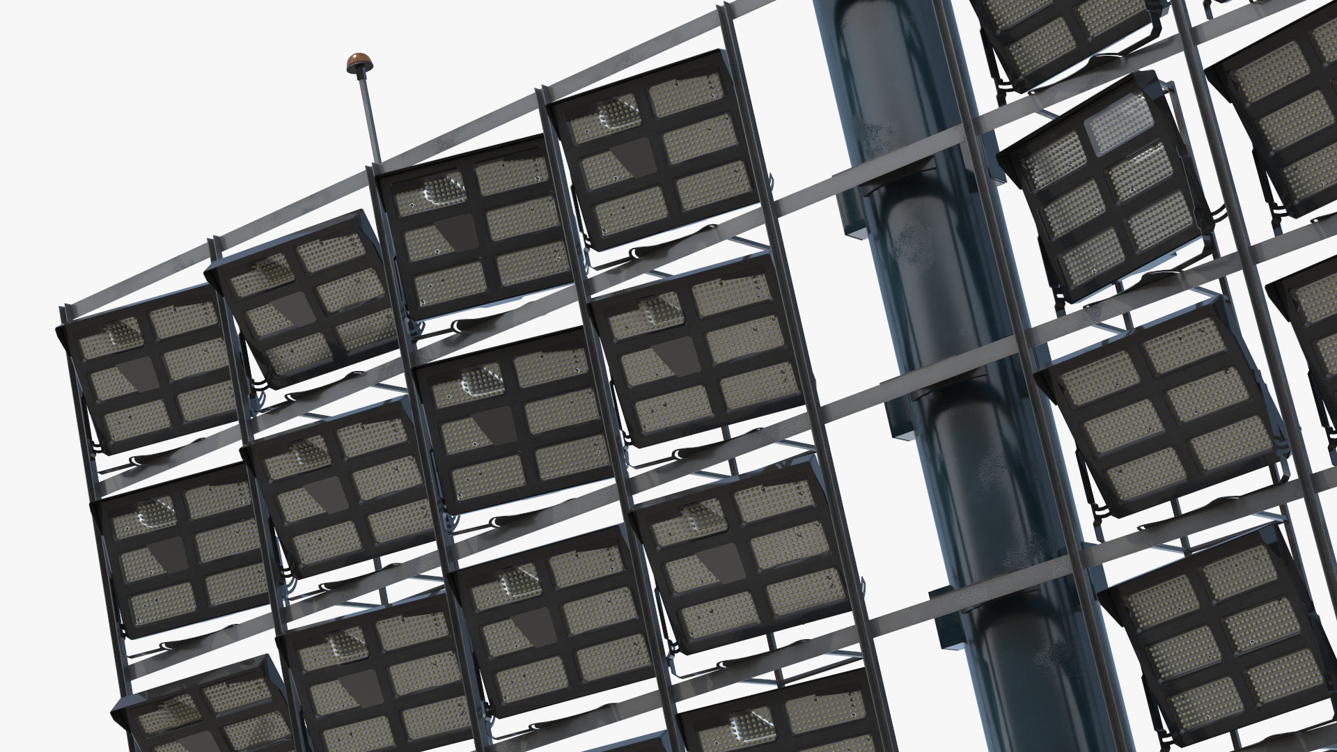 Sports Lighting Tower on Foundation Simplified - view 6