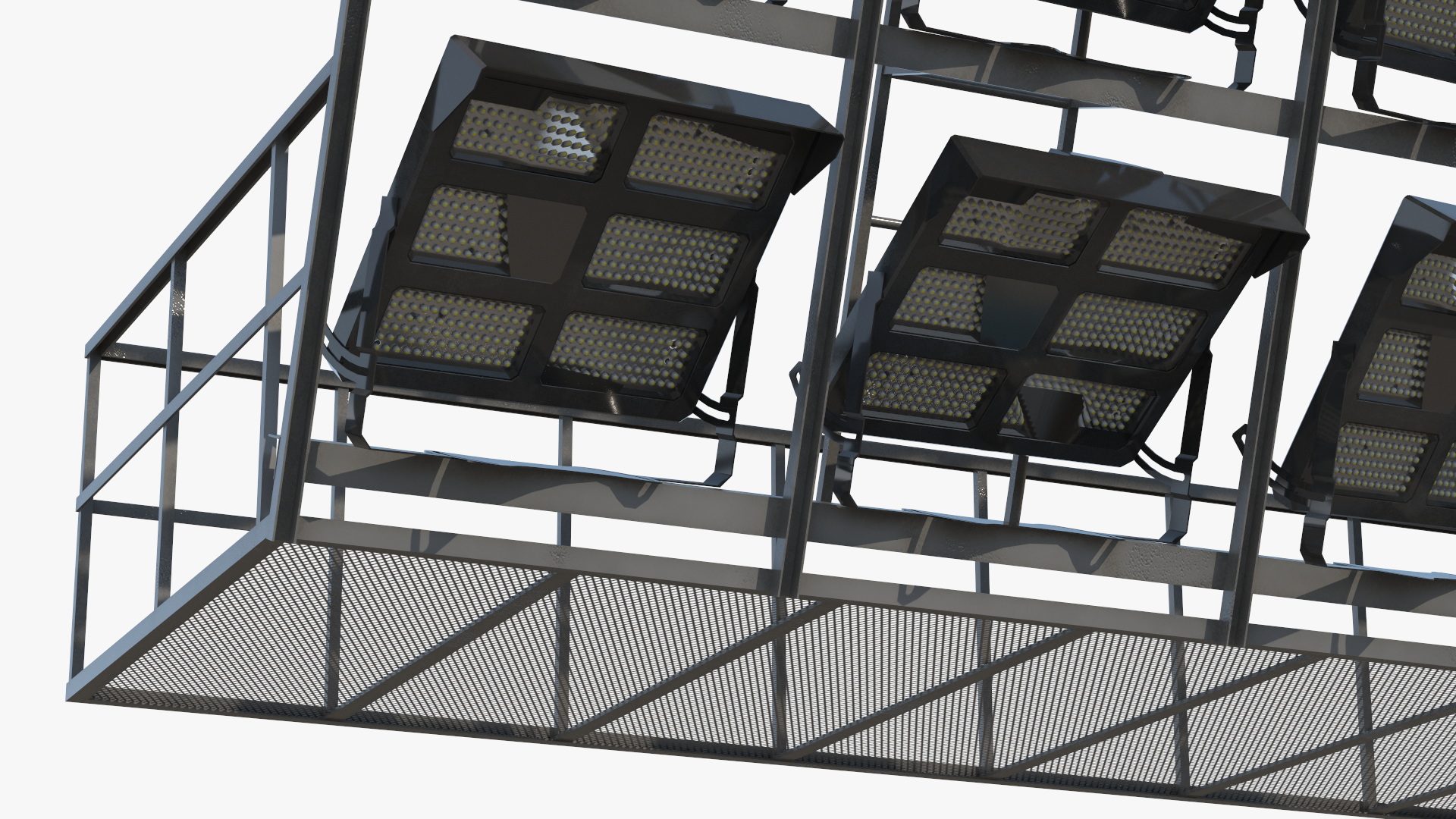 Sports Lighting Tower on Foundation Simplified - view 7