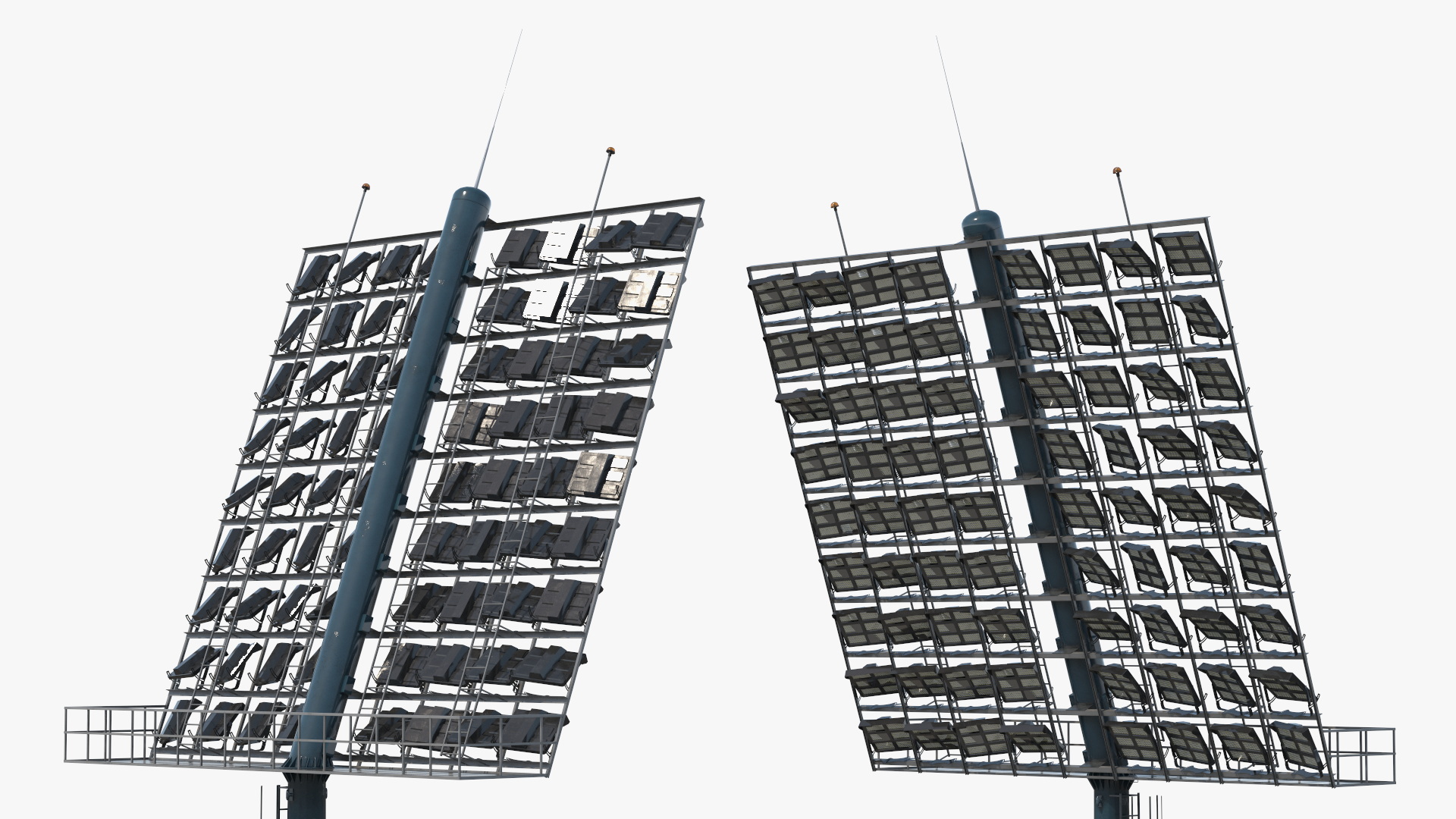 Sports Lighting Tower on Foundation Simplified - view 4