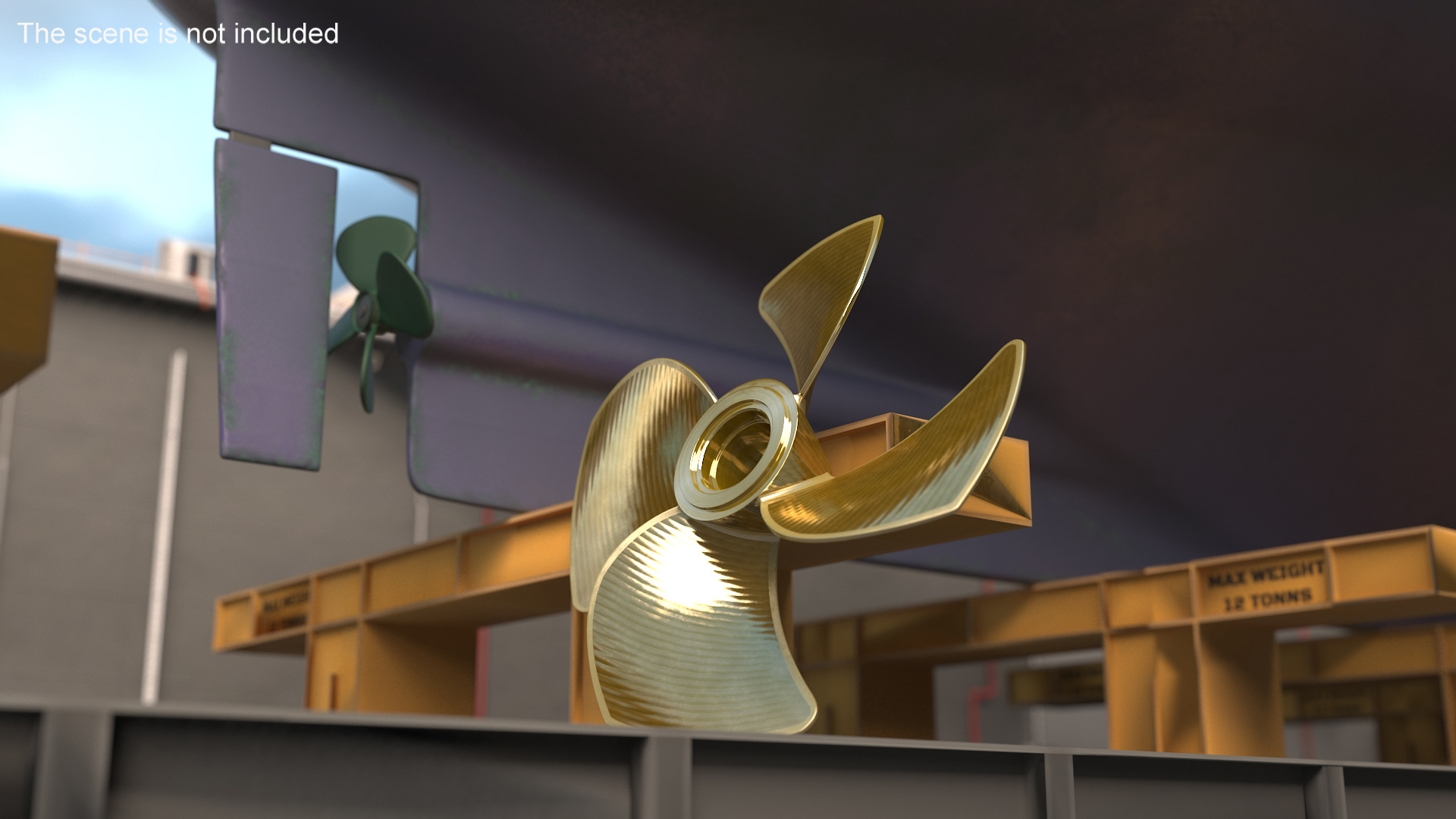 3D Rudder Propeller