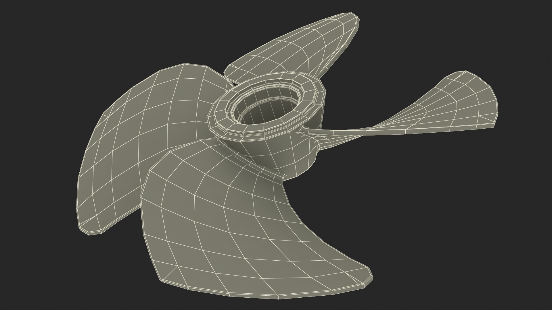 3D Rudder Propeller