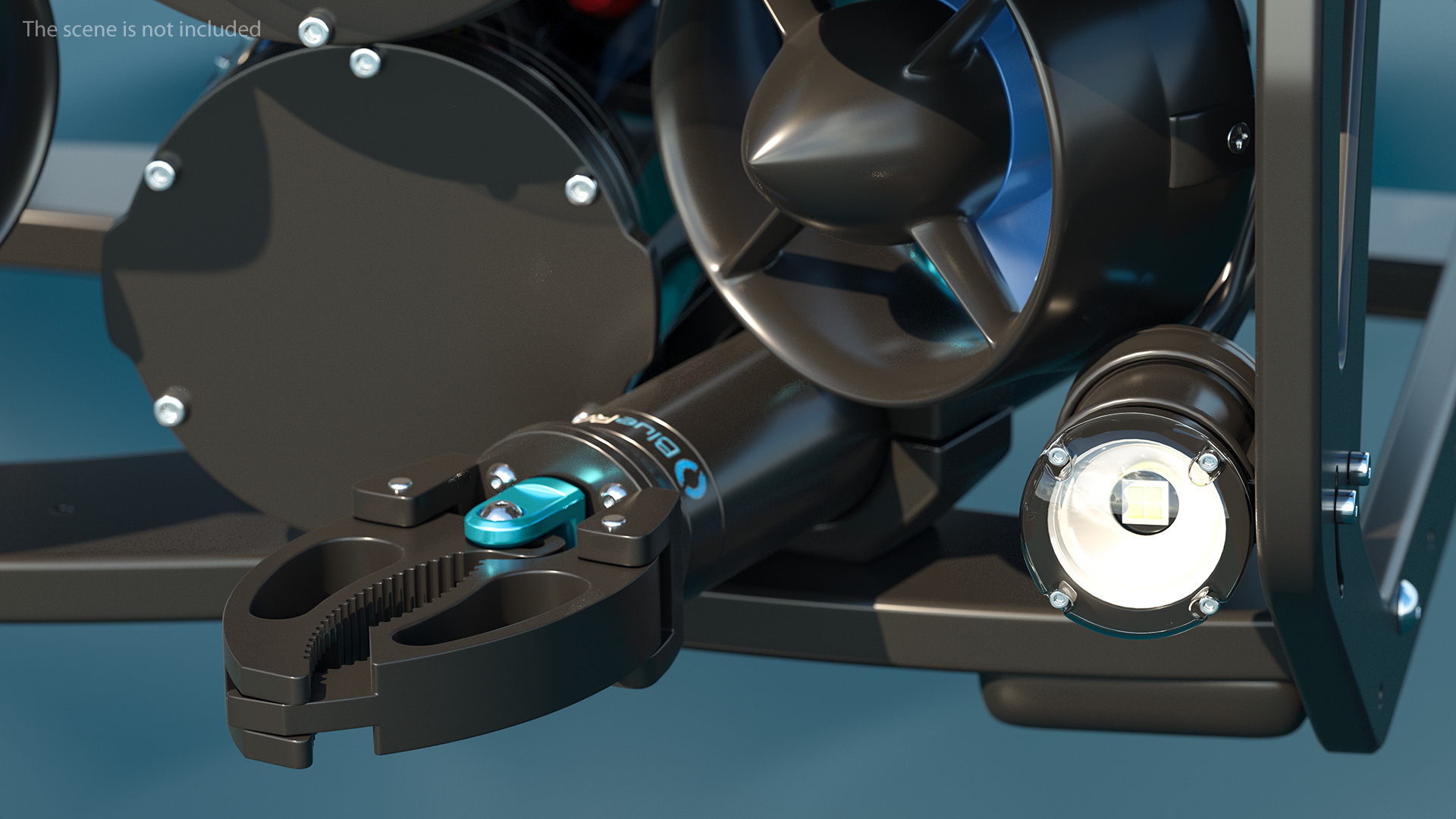 3D Newton Subsea Gripper Rigged model