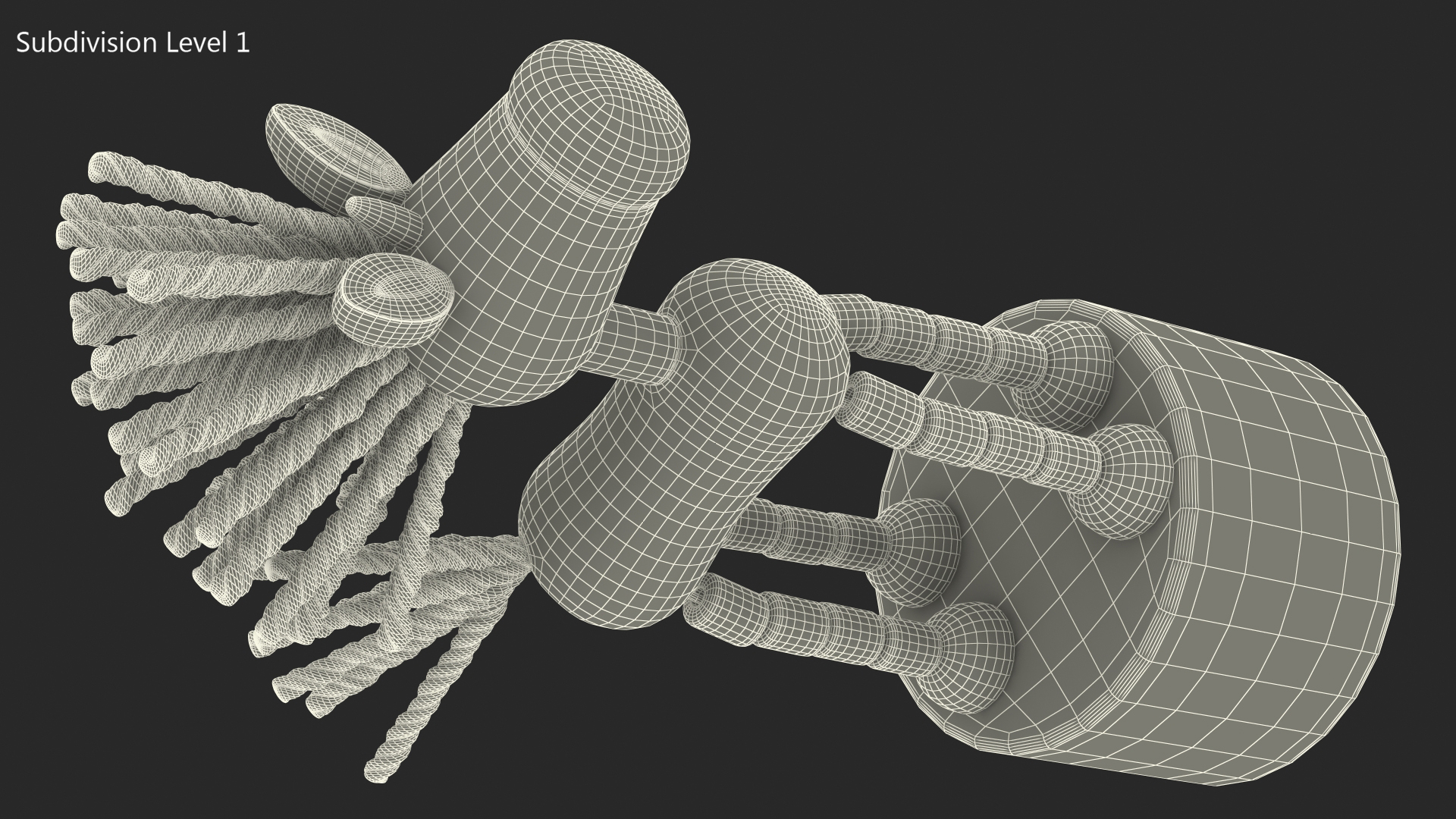 3D Unicorn Puppet Toy Yellow Rigged for Cinema 4D